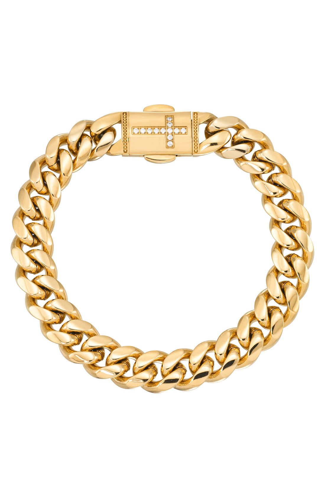 14k Gold & Black Enamel Link Bracelet Auction