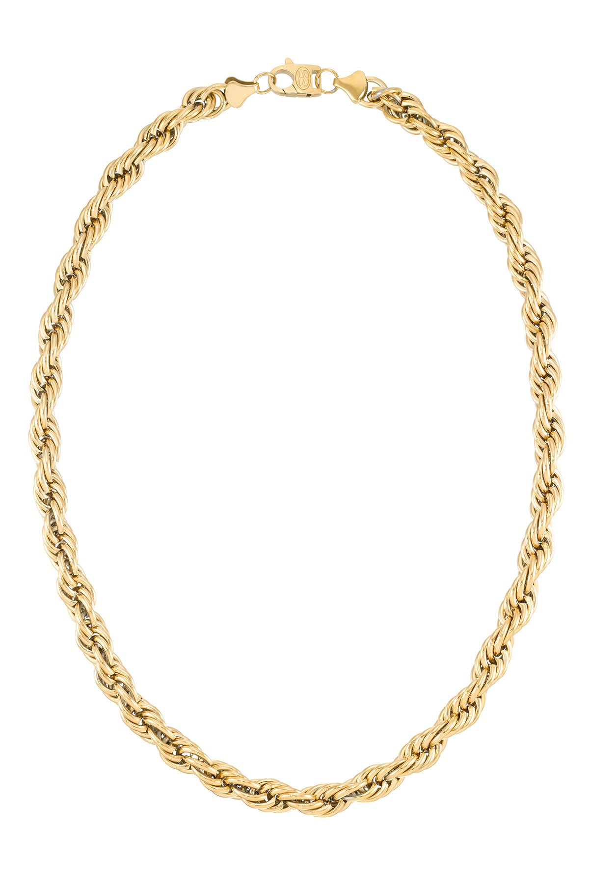 Necklace Set: Gold Rope Chain and Large Gold Cross — WE ARE ALL SMITH