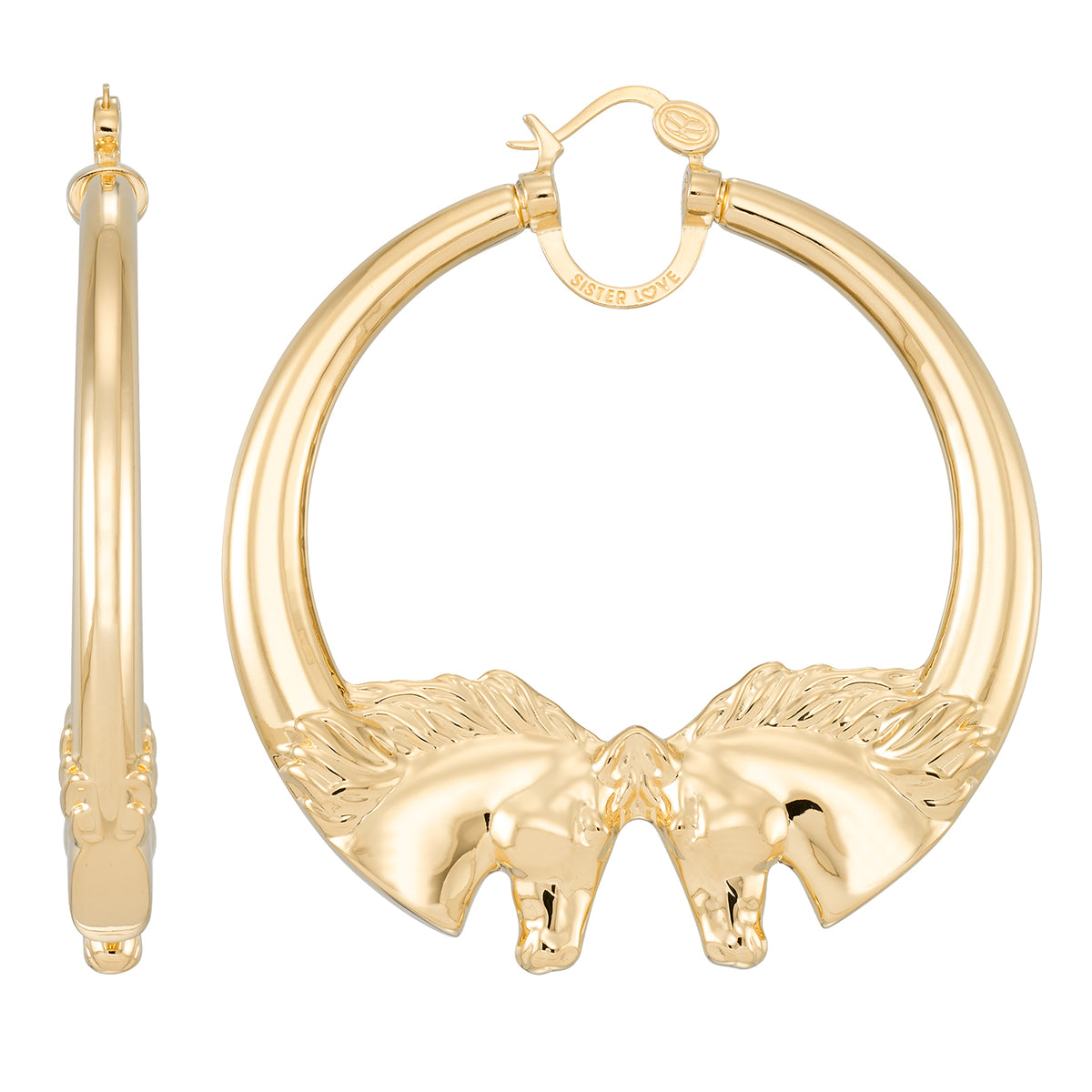 i.LOVE  Small Voluptuous Heart Earrings – Annika Inez