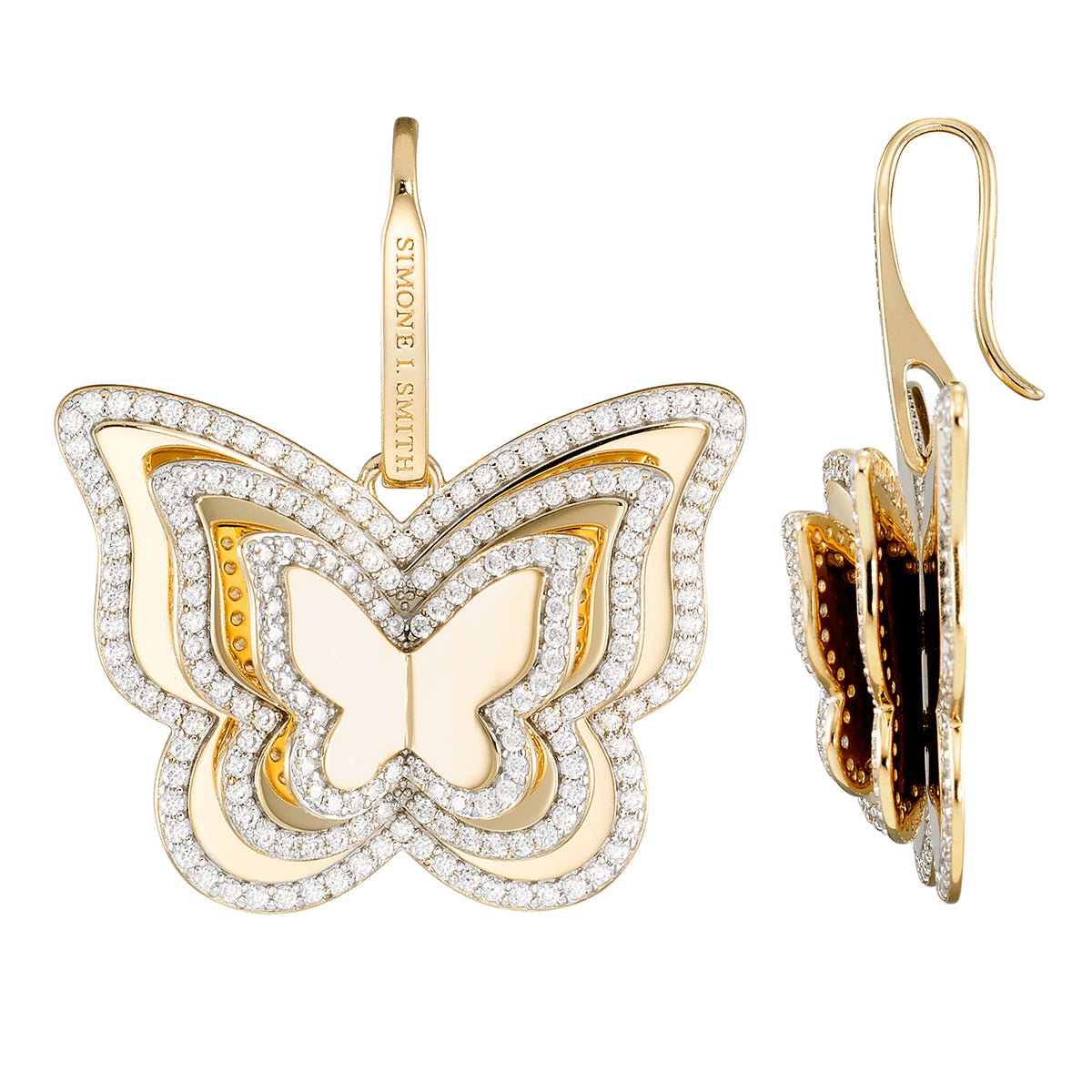 ★関税込★ＷING BLING★BAILEY cubic two way earrings ☆関税込☆WING BLING☆BAILEY cubic two way earrings