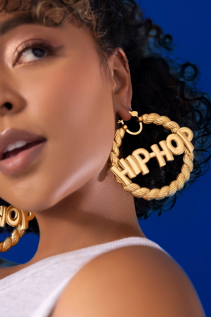 Hip hop hoop earrings hotsell