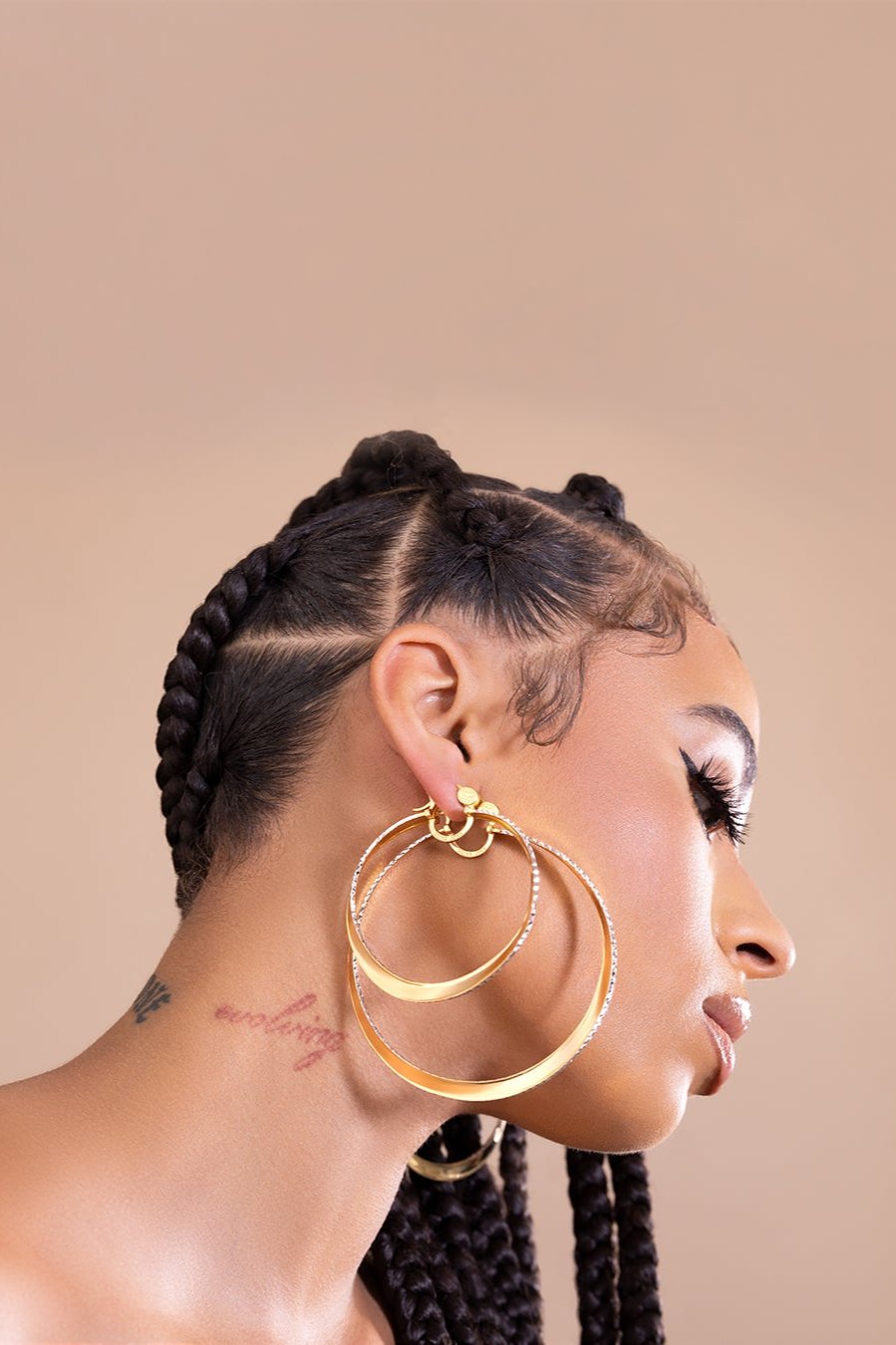 Edgy Hoops - Extra Large – Simone I. Smith