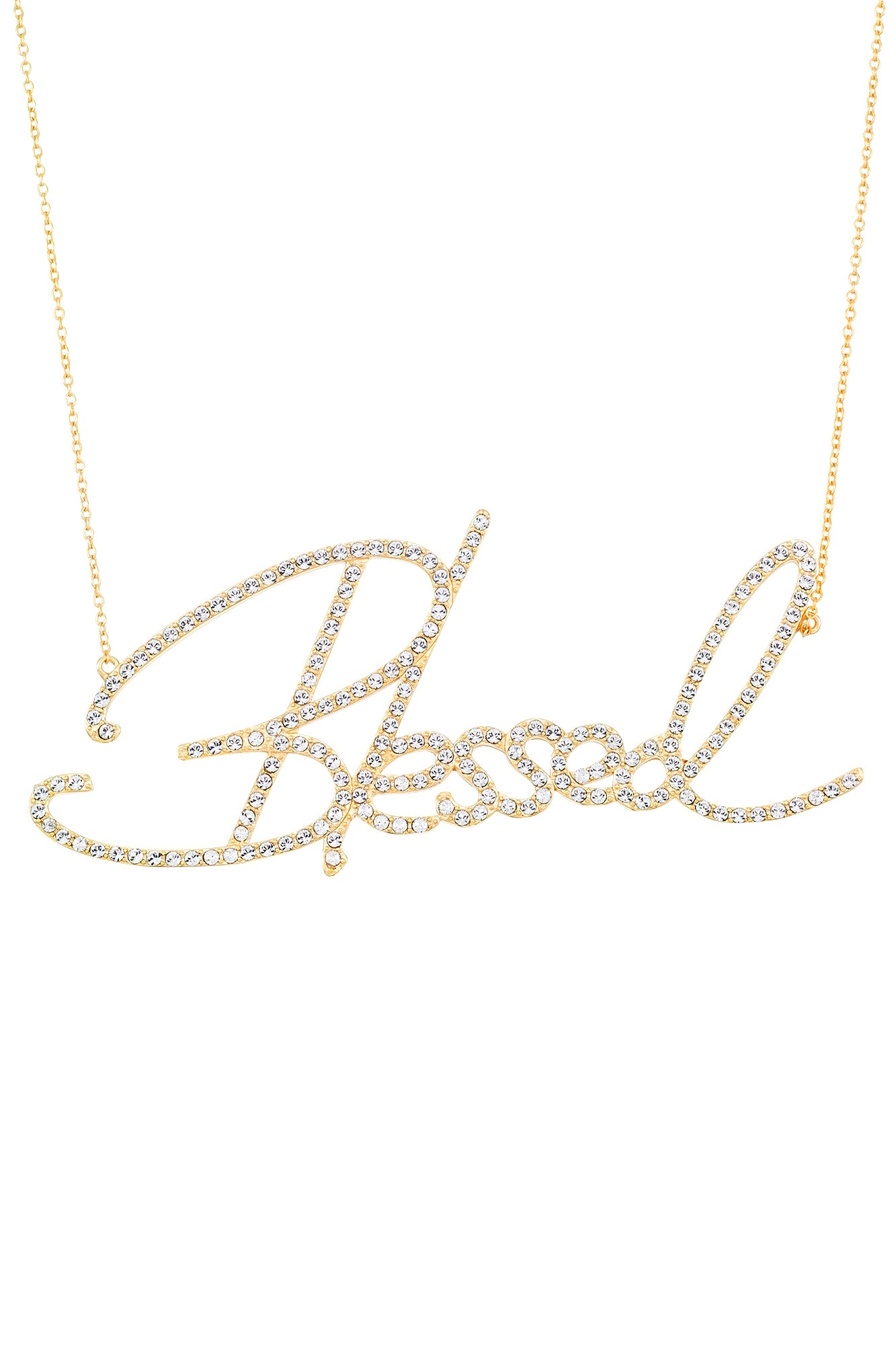 Extra large deals nameplate necklace